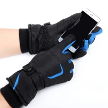 Теплозащитные лыжные перчатки Зимние флисовые водонепроницаемые сноубордические перчатки зимние мотоциклетные лыжные перчатки спортивная одежда кемпинг Audlt детские перчатки