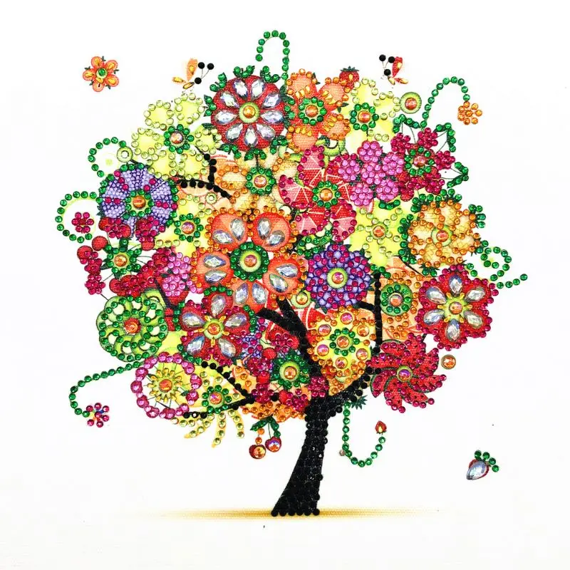 

Colorful Tree 5D Special Shaped Diamond Painting Embroidery Needlework Rhinestone Crystal Cross Crafts Stitch Kit DIY