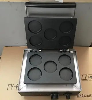 

free shipping 8 pcs/lots FY-28 model 5 holes Bean Cake Machine with 110v and 14 pcs heating element parts