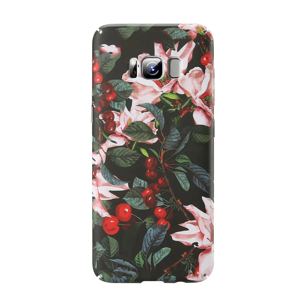 KISSCASE в форме листьев и цветка чехол для samsung Galaxy A5 A7 J3 J5 A6 A7 A8 A9 S8 S9 S10 Plus Note 10+ 8 9 S7 жесткий чехол из поликарбоната - Цвет: 2