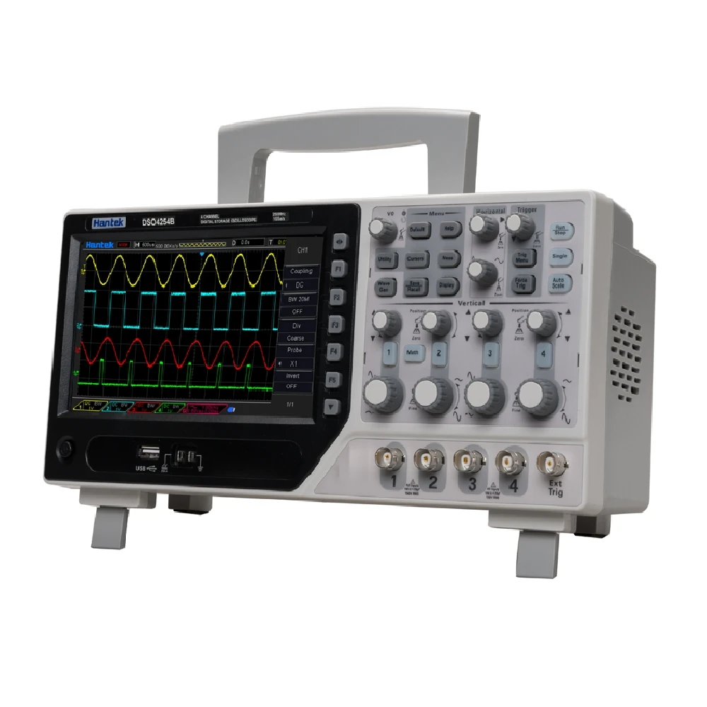 Hantek Official DSO4254B/DSO4104B/DSO4204B Digital Oscilloscopes USB 250MHz 4 Channels PC