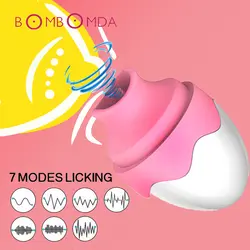 Оральные ласки Вибратор в форме языка секс-игрушки для женщин вагинальное яйцо соска лижание G. точечный массаж клиторальный стимулятор