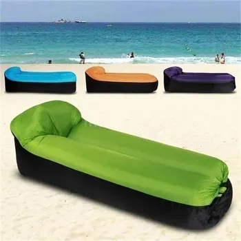 

Compact Size Outdoor Camping Travel Outdoor Inflatable Stool Sofa Portable Travel Pouf Chair With Pillow