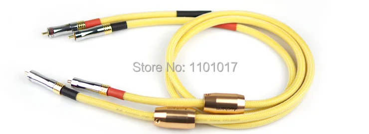 Aucharm AURSCR2 RCA Interconnect Signal Cable HIFI EXQUIS Pure 4N Red Copper Silver Plated Wire Aucharm AURSCR2 RCA Interconnect Signal Cable HIFI EXQUIS Pure 4N Red Copper Silver Plated Wire