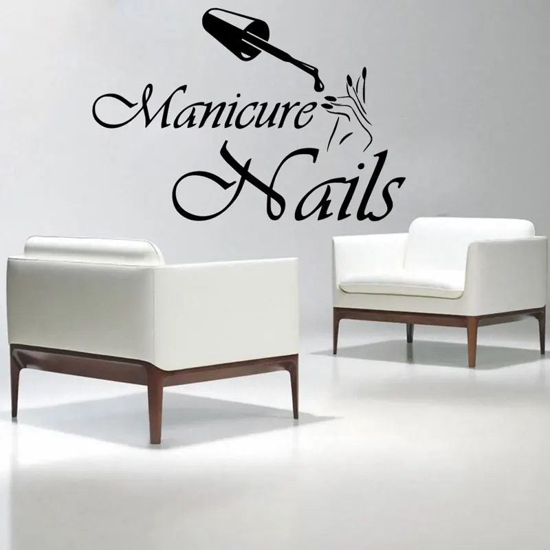 Vinyl Wall Decal Fashion Nails Salon Stickers Interior Manicure Home Decor MLY07 | Дом и сад