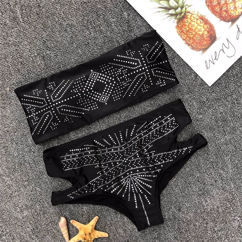 

New Maillot De Bain Femme 2018 Taille Haute Sexy Bikini High Waist Women Swimsuit High Waisted Bathing Suits Push Up Bikini Set