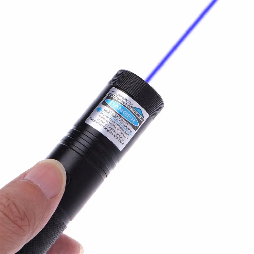 

405nm 5mW 301 Blue-Purple Laser Pen Pointer Lazer Adjustable Focus Visible Beam New Drop shipping-PC Friend