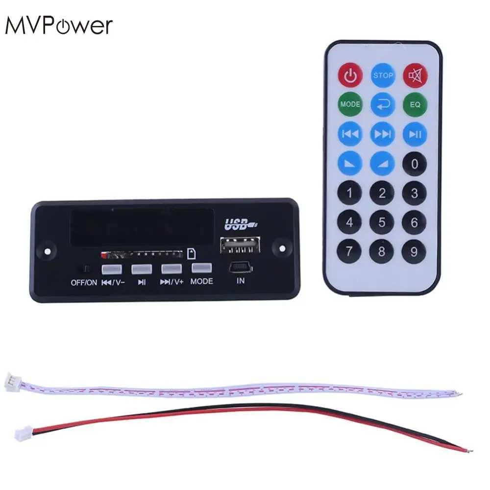 MVpower черный bluetooth 3 0 пульт дистанционного управления USB SD MP3 плеер модуль 02CBT
