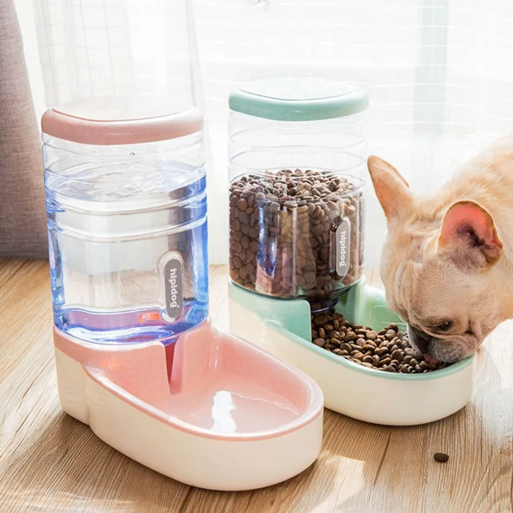 3.8L Dog feeder bowl cat drinking automatic pet Food dispenser bottle for dogs Large Capacity Pet Supplier 3.8L Dog feeder bowl cat drinking automatic pet Food dispenser bottle for dogs Large Capacity Pet Supplier