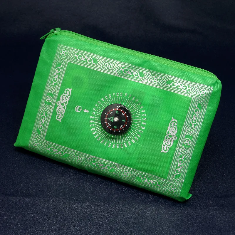 Мусульманский портативный карман на молнии для путешествий исламский молитвенный коврик/ковер для поклонения салат мусаллах молитвенный коврик