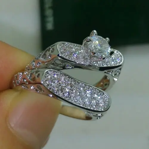 Size 6 10 Choucong Fashion font b jewelry b font font b Luxury b font 10kt
