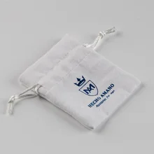 Подгонянный прекрасный бархатный мешок с кулиской хлопковой сумкой для подарка и ювелирных изделий