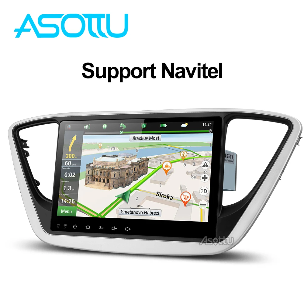 Sale Asottu C17YN9060 Car DVD GPS Player For new Hyundai Verna 2017 Car PC Headunit Car Radio Video Player Navigation 2 din gps dvd 5