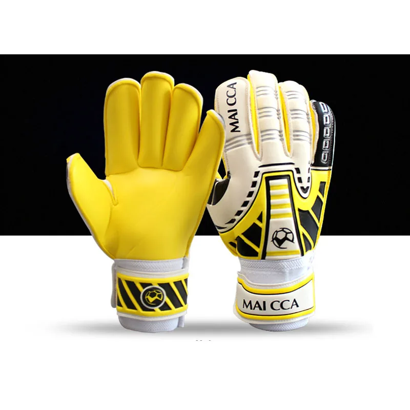 MAICCA взрослых ASoccer вратарские перчатки для мужчин женщин Professional Finger Protector противоскользящие латекс Футбол вратарь glvoes