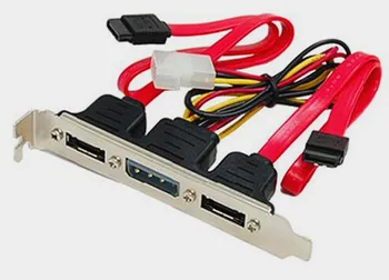 

Free Shipping!!! With dual port SATA to ESATA cable /eSATA expansion panel / ESATA bezel line / with power adapter cable