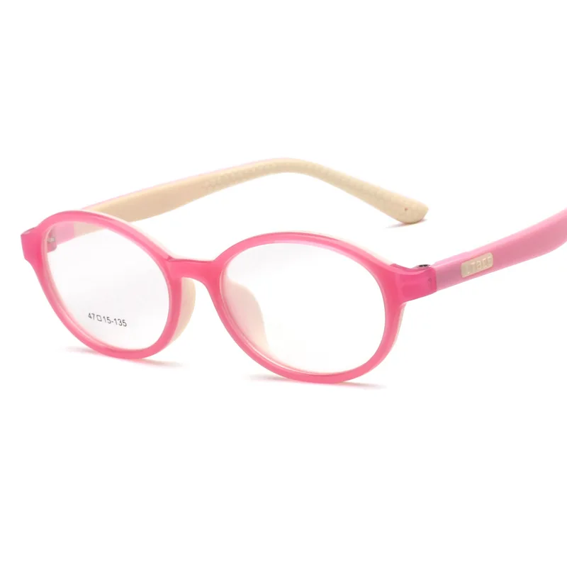 Gafas Lentes Opticos Mujer, круглые, милые, мягкие, Tr90, детские очки для девочек, с силиконовым резиновым рукавом, 805, 6 цветов