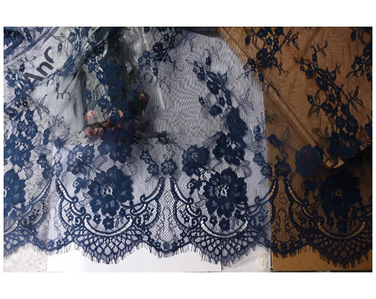 6 м/лот видов цветов Классический дизайн нейлон платье ресниц 70 см кружевной