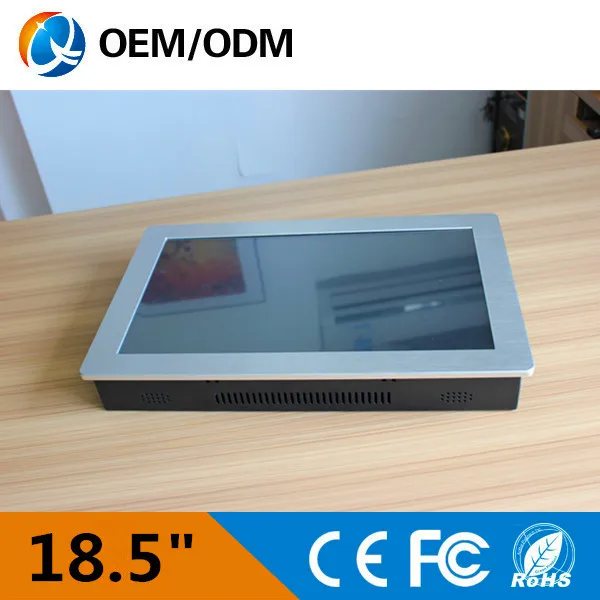 18 5 industrial panel pc touch screen resolution 1280x1024 Intel D525 1 8GHz Installation desktop wall