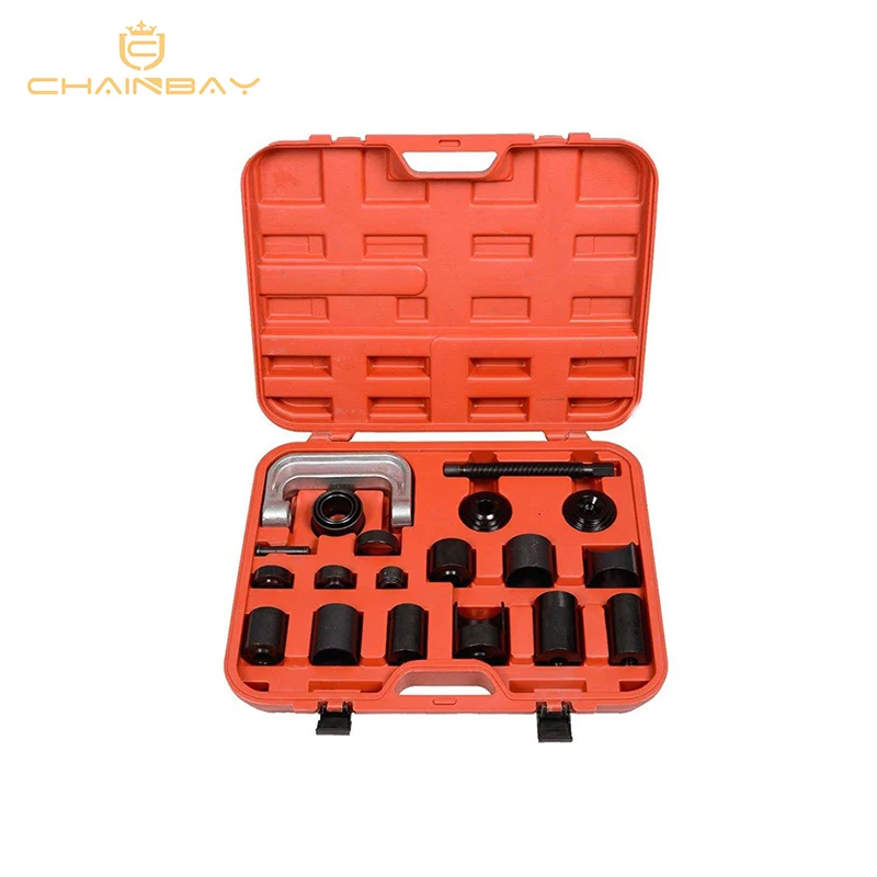 

21 Pcs Master Adaptor Set Ball Joint Service Kit C Press Truck Car Ball Joint Kit Remover Installer Car Repair Tools