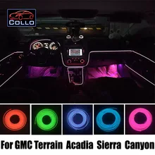 Автомобиль Для Укладки 9 М EL Провода Для GMC Terrain/Acadia/Sierra/Canyon/Автомобиль Романтическая Атмосфера Лампы/Гибкий Неон Холодный Свет