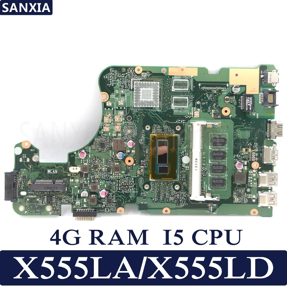 KEFU X555LA Laptop motherboard for ASUS X555LA X555LD X555L X555 Test original mainboard 4G RAM I5 CPU цена KEFU X555LA Laptop motherboard for ASUS X555LA X555LD X555L X555 Test original mainboard 4G RAM I5 CPU цены онлайн