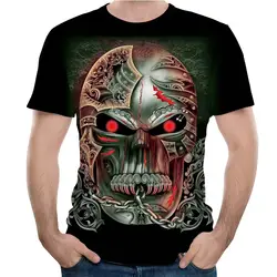 Fillmanns Homme 2018 Новый Camisetas Hombre череп Для мужчин футболки 3D принтом топы с круглым вырезом короткий рукав мужской Забавный футболки