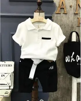 

Summer Short Sleeve Sport Suit Children Clothing Boys Set Cotton Outfit Suit Costume For Kids Clothes Baby Boy Clothes Sets