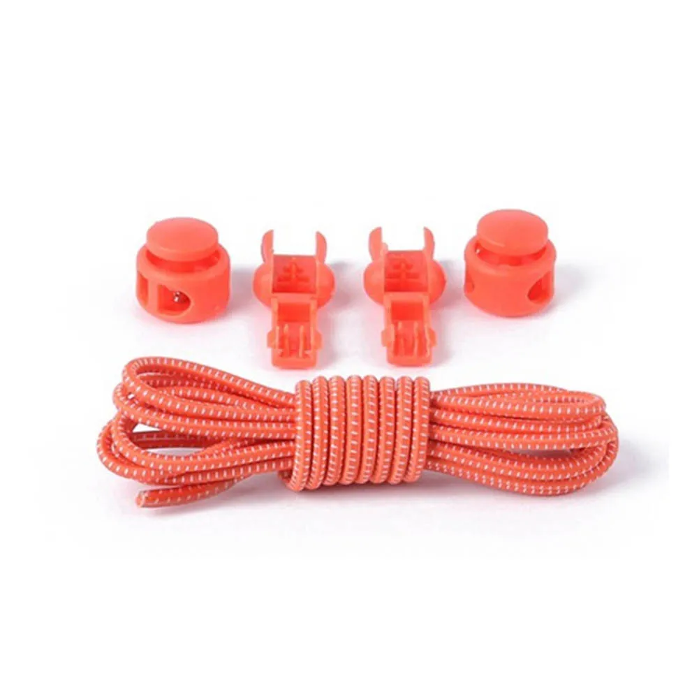 

1 Set Durable Elastic Shoelaces Lock Laces Triathlon Running Trainers Elasticated Lazy Shoelaces