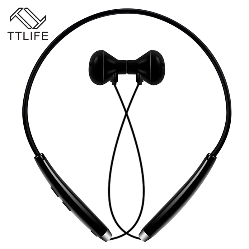 

TTLIFE V4.1 Bluetooth Headset Sport Stereo CVC 6.0 Earphone Headphones Noise Cancelling Sweatproof with Mic for iPhone xiaomi