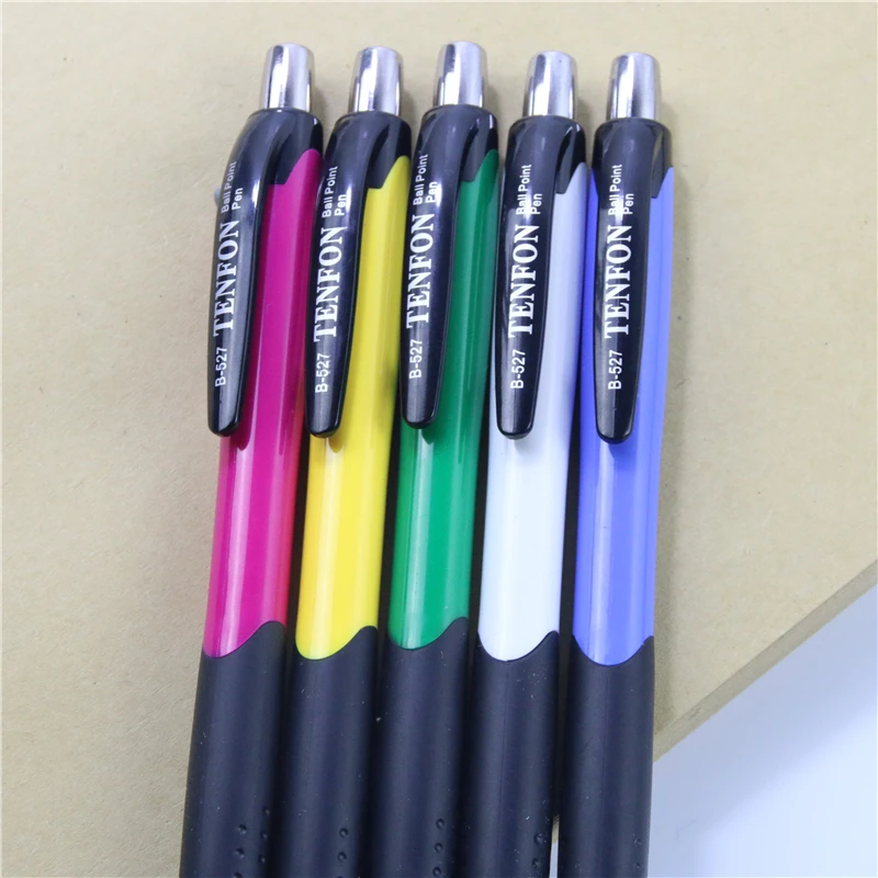 5-Pcs-lot-Blue-Ink-Ballpoint-Pen-0-7mm-Classic-Office-Accessories-Pens-Stationery-Canetas-Escolar(5)