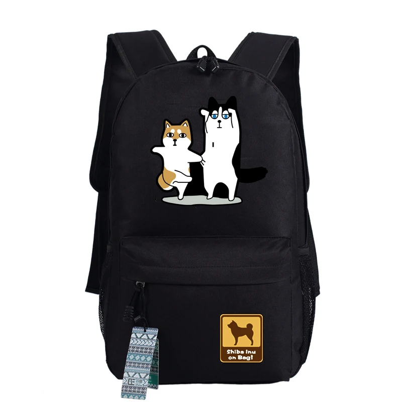 Shiba Inu Kawaii Doge Emoji impresión mujeres Mochila divertida sonrisa cara lienzo escuela bolsas Mochila femenina regalos Laptop Mochila Shiba Inu Kawaii Doge Emoji impresión mujeres Mochila divertida sonrisa cara lienzo escuela bolsas Mochila femenina regalos Laptop Mochila