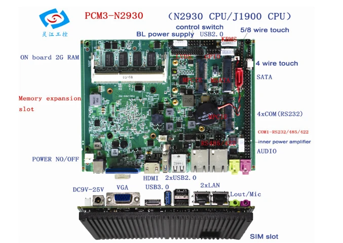 Материнская плата Bay Trail Celeron J1900 материнская четырехъядерный процессор itx 4 lan SSD 3G