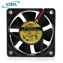 ADDA AD0612HB-D70GL 6015 12V0. 13A 6 см двойной шарикоподшипник охлаждающий вентилятор