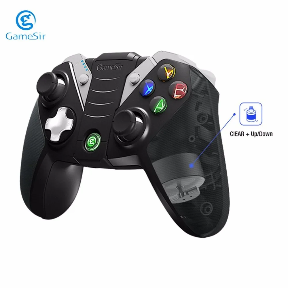 

GameSir Wireless Bluetooth Controller Bluetooth Gamepad With Phone Holder For Android TV BOX Phone Tablet For PC VR Games