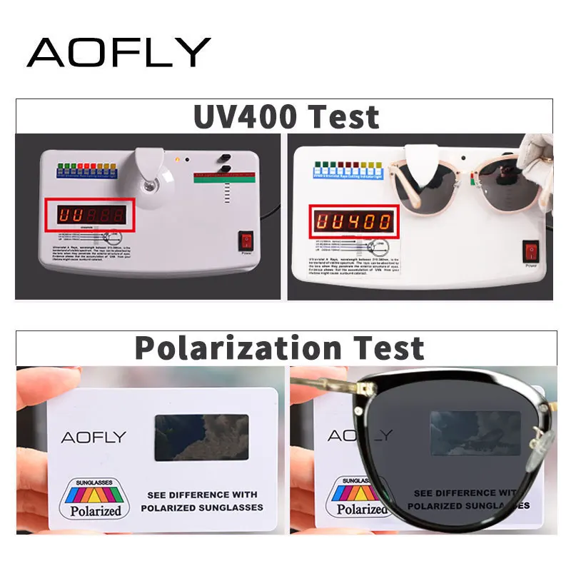 AOFLY, фирменный дизайн, новинка, кошачий глаз, солнцезащитные очки для женщин, модные, маленькие, поляризационные, солнцезащитные очки, металлические ножки, оттенки, UV400, A105