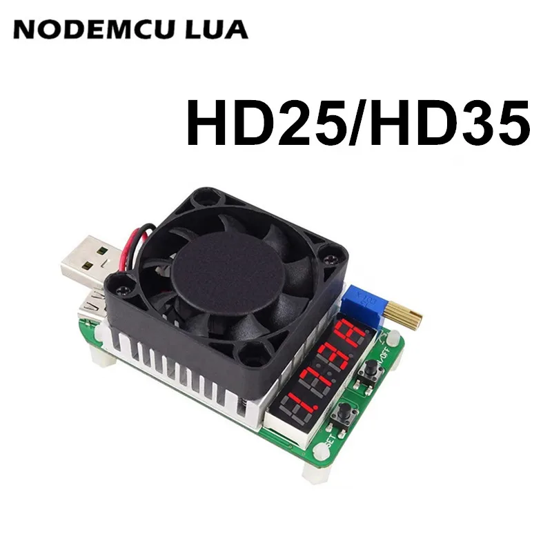 

HD25 HD35 Trigger QC2.0 QC3.0 25W35W Electronic Discharge battery test adjustable current voltage USB Load resistor HD25 Trigger