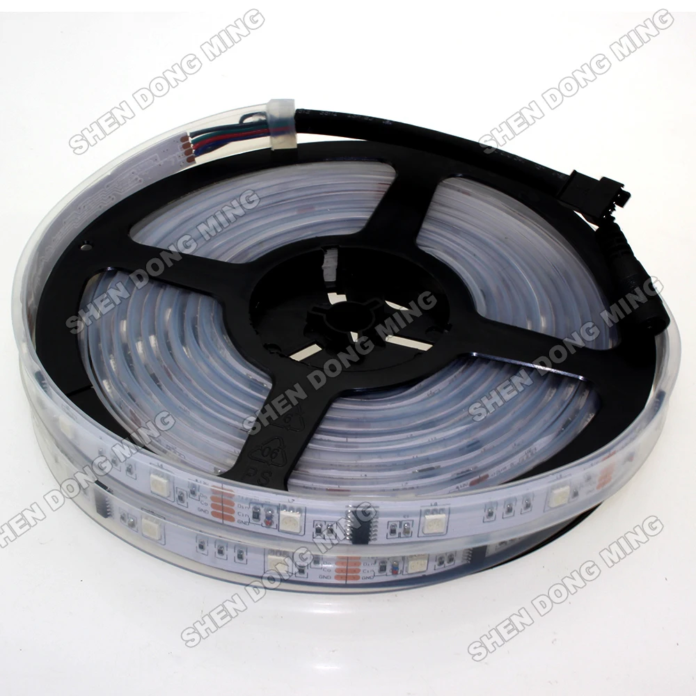 

Полноцветная светодиодная RGB неоновая лента LPD6803, IP67, 12 В постоянного тока, 30 светодиодов, 10 ИС/м, Светодиодная лента 5050 smd, 5 м/лот