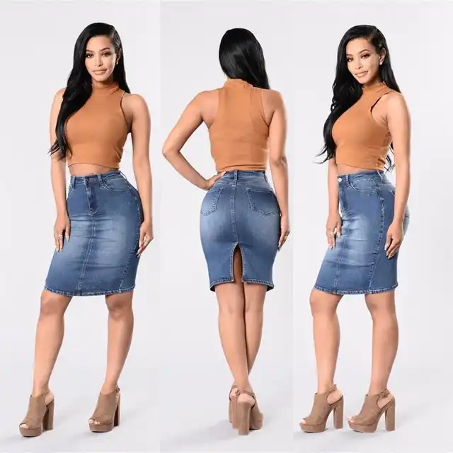 cheap denim mini skirts