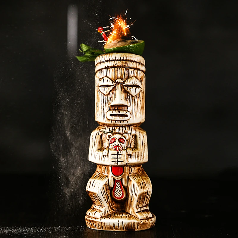Креативный шаманский Тотем TIKI Bar бокал для коктейлей на Хэллоуин 570 мл вина чашка