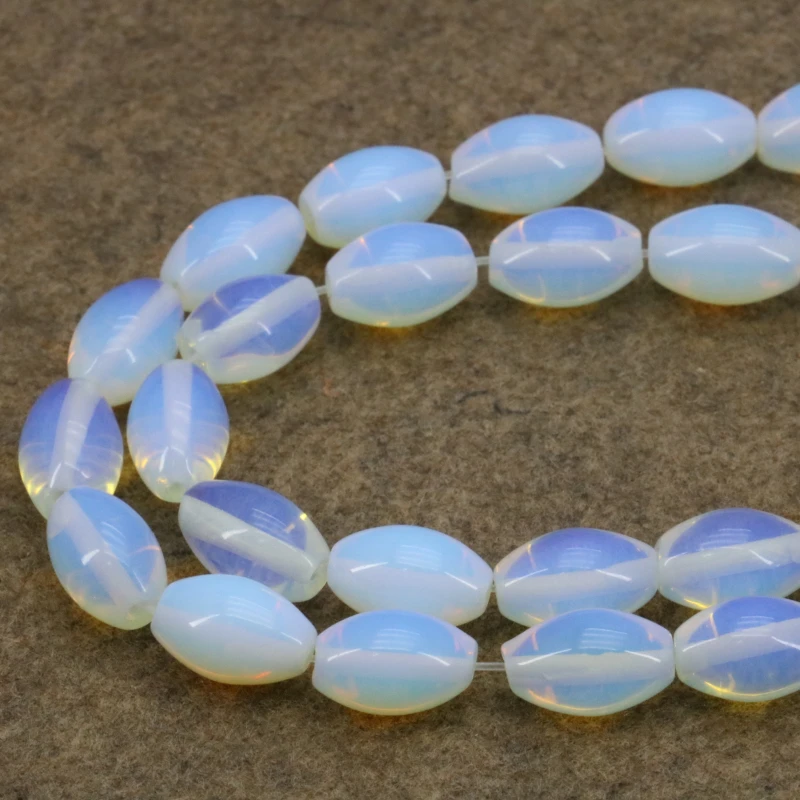 Best selling!Olive shape opal loose beads 7x12mm 15 inches DIY stone women jewelry making design bracelet&necklace