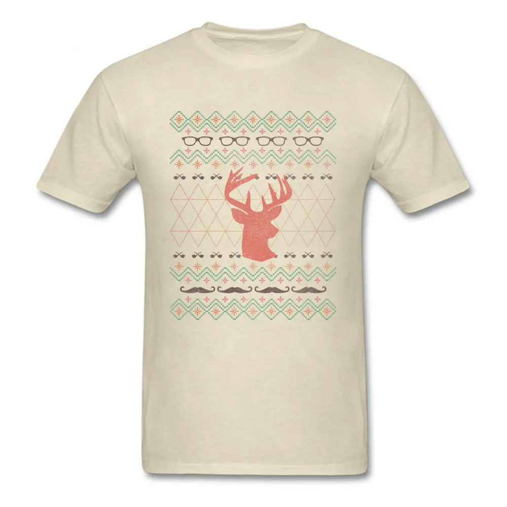 New Coming Youth Tshirts Round Collar Short Sleeve 100% Cotton HIPSTER SWEATERS IS HIPSTER! Tees Slim Fit Tshirts HIPSTER SWEATERS IS HIPSTER! beige