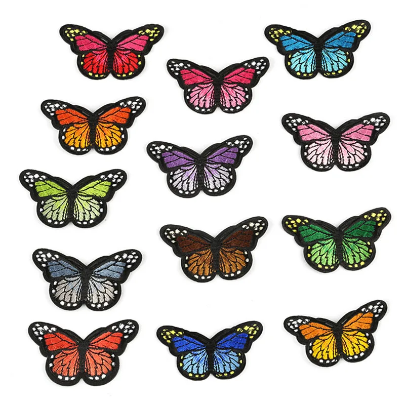 

5PCS DIY Butterfly Patch For Clothing Iron On Patches Applique Garment Badge Sticker Sewing Accessories