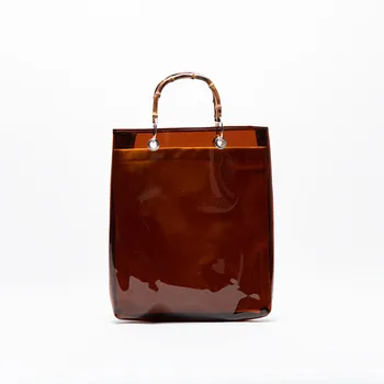 

New spring and summer 2019 handbags Unique design women totes transparent casual tote Shopping bags