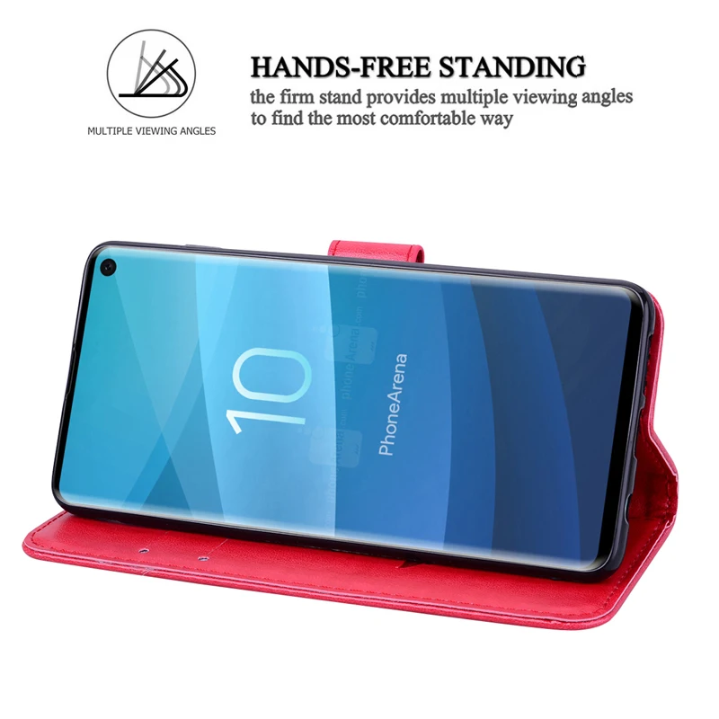 Кожаный чехол кошелек для Samsung Galaxy S10 S10e S9 S8 S7 Edge A9 A8 A7 A6 A5 A3 J3 J5 2017 J8 J7 J6 J4 Plus J2