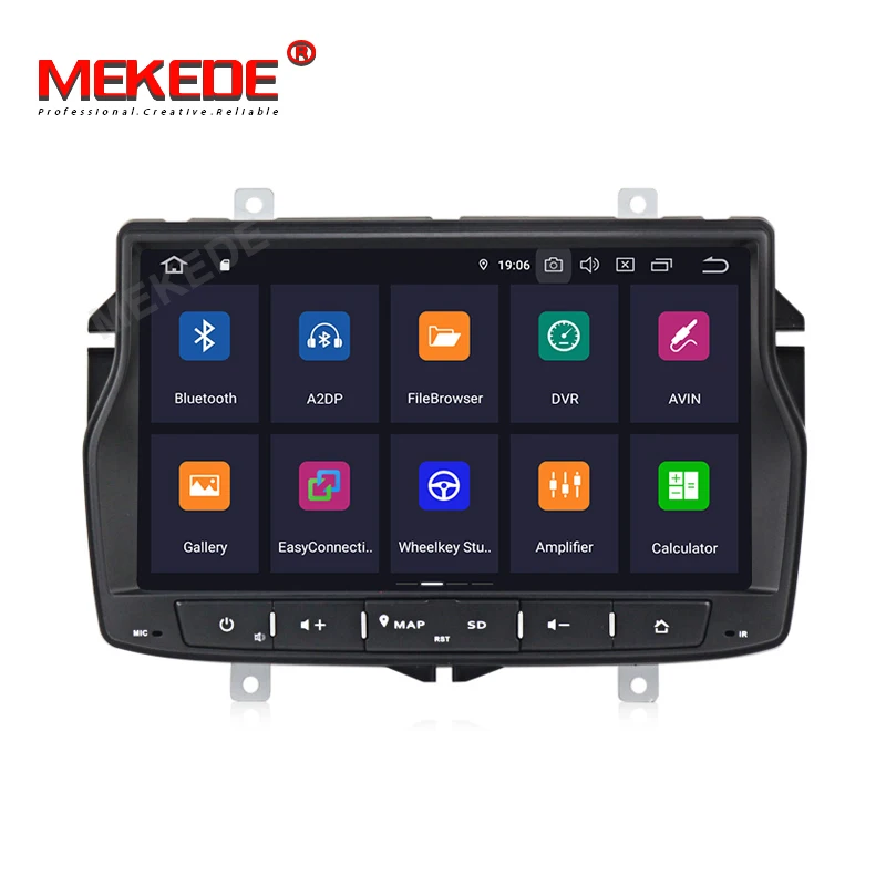 Clearance HD BT 8" Android 9.0 Car DVD Player for Lada Vesta Car dvd player gps Navigation Radio BT WIFI Support Navitel  Map for Russian 1