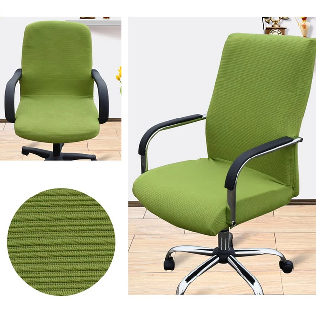 Best Offers Homing Solid Color Big Elastic Computer Chair Cover Living Room Office Chair Case Stretch Tight Wrap Anti-dirty Seat Case