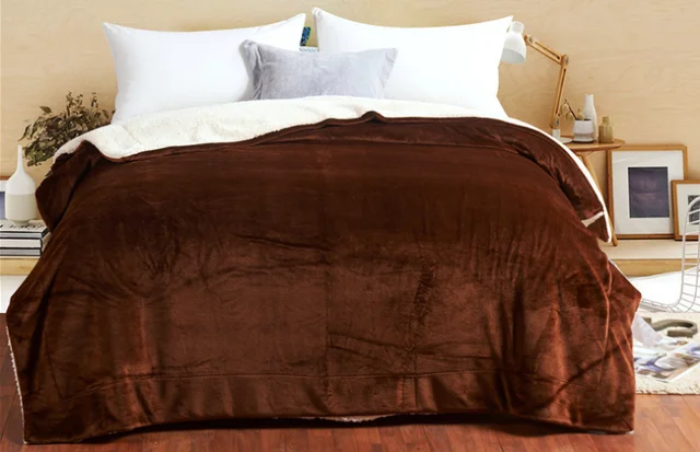 solid color duvet cover blankets for beds sofa winter cheap blanket