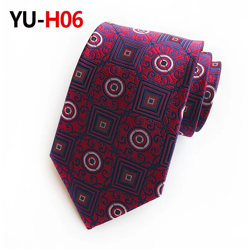20 видов стилей Цветочные Галстуки для мужчин свадебные деловые рождественские жаккардовые граваты шелковые галстуки 8 см модные мужские галстуки Corbatas - Цвет: YUH06
