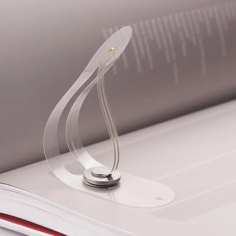 Ультра тонкий светодиодный мини-закладка лампа Складной Гибкий книжный свет Защита глаз ночник для чтения