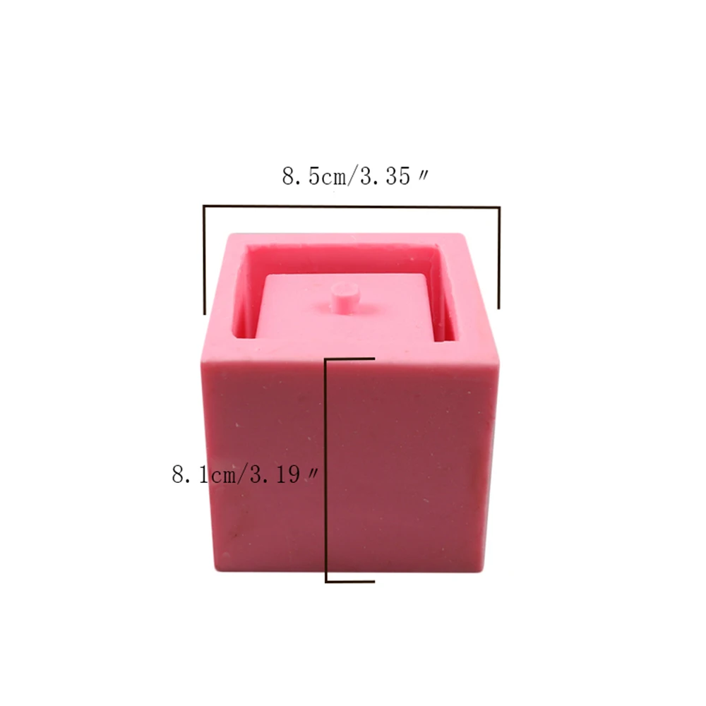 1Pcs 3D Concrete Planter Cactus Cement Silicone Mold DIY Clay Craft Flower Pot Mold Silicone Ceramic Plaster Vase Mould